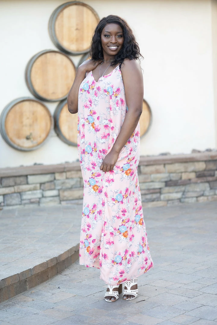 Boutique Simplified Apparel Simply Stunning Dusty Pink Maxi 2 Boutique Simplified Apparel Simply Stunning Dusty Pink Maxi