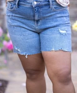 Boutique Simplified California Love Judy Blue Cut Off Shorts Apparel
