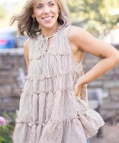 Boutique Simplified Apparel Sandy Springs Tiered Ruffle