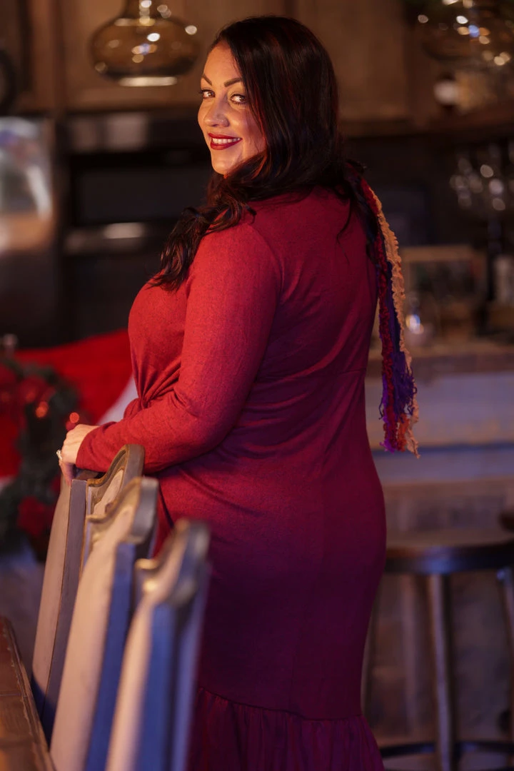 Boutique Simplified Wine & Dine Sweater Midi Dress 4 Boutique Simplified Wine & Dine Sweater Midi Dress