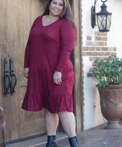 Boutique Simplified Wine & Dine Sweater Midi Dress 10 Boutique Simplified Wine & Dine Sweater Midi Dress