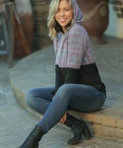 Boutique Simplified The Merriest Colorblock Hoodie