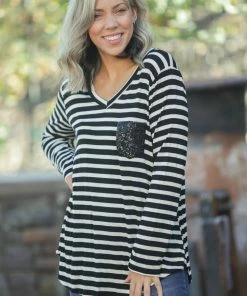 Boutique Simplified Sparkle The Night Away Long Sleeve