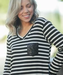 Boutique Simplified Sparkle The Night Away Long Sleeve