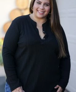 Boutique Simplified R&R Long Sleeve Top