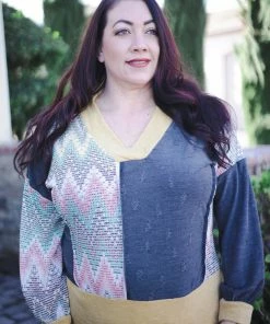 Boutique Simplified Uniquely You Jacquard Knit Sweater