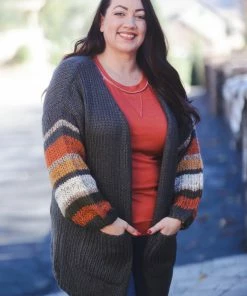 Boutique Simplified Cozy & Content Knit Cardigan