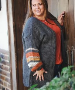 Boutique Simplified Cozy & Content Knit Cardigan