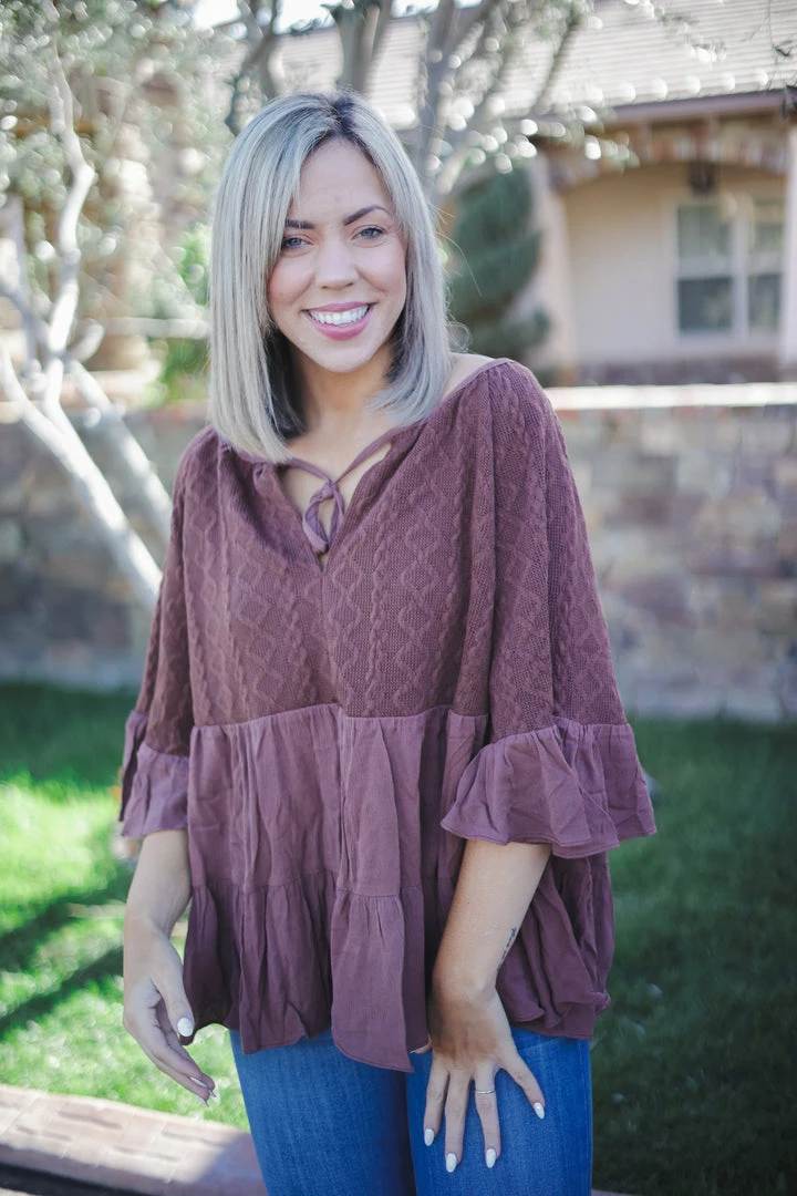 Boutique Simplified Free Bird Ruffle Top 3 Boutique Simplified Free Bird Ruffle Top