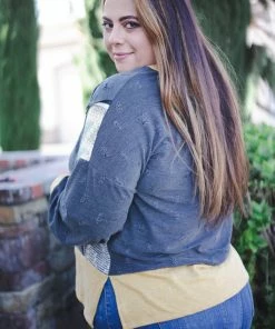 Boutique Simplified Uniquely You Jacquard Knit Sweater