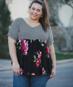 Boutique Simplified Pure Love Colorblock Babydoll