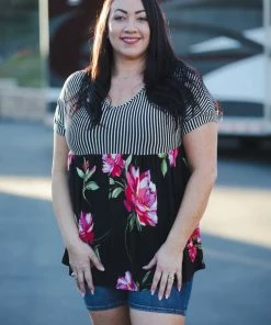 Boutique Simplified Pure Love Colorblock Babydoll