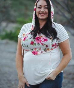 Boutique Simplified Gravitate To You Short Sleeve Hoodie