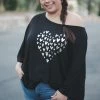 Boutique Simplified Heart Flutters Tunic