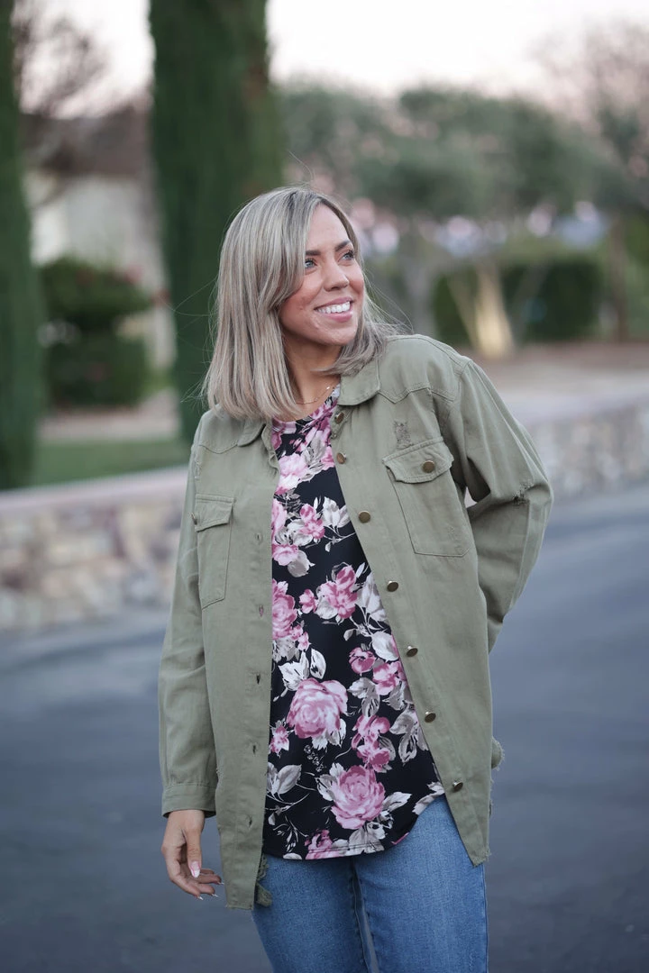 Boutique Simplified Brush Your Cares Away Button Down 2 Boutique Simplified Brush Your Cares Away Button Down