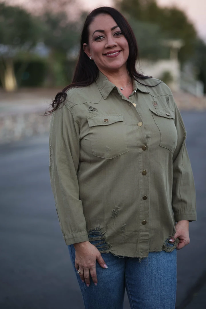 Boutique Simplified Brush Your Cares Away Button Down 1 Boutique Simplified Brush Your Cares Away Button Down