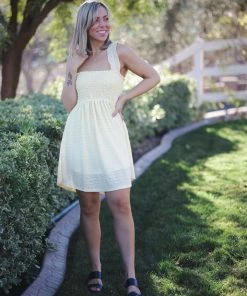 Boutique Simplified I Got Sunshine Eyelet Dress