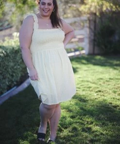 Boutique Simplified I Got Sunshine Eyelet Dress