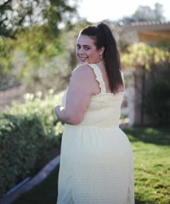 Boutique Simplified I Got Sunshine Eyelet Dress