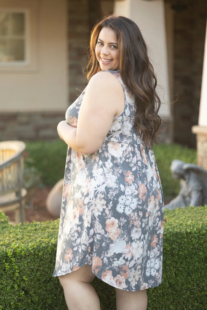 Boutique Simplified 3X Vintage Floral Babydoll Dress 4 Boutique Simplified 3X Vintage Floral Babydoll Dress