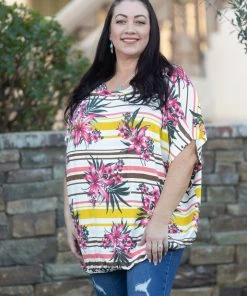 Boutique Simplified Aloha Sunsets Tunic