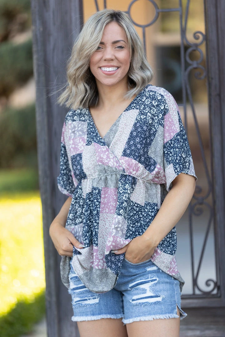 Boutique Simplified Heavenly Patched Babydoll 1 Boutique Simplified Heavenly Patched Babydoll