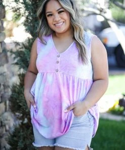 Boutique Simplified Peace, Love & Cotton Candy Babydoll