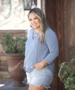 Boutique Simplified Cross My Heart 3/4 Sleeve