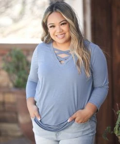 Boutique Simplified Cross My Heart 3/4 Sleeve