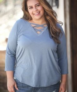 Boutique Simplified Cross My Heart 3/4 Sleeve