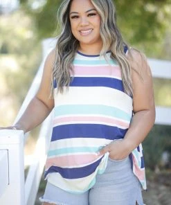 Boutique Simplified California Girl Sleeveless Top