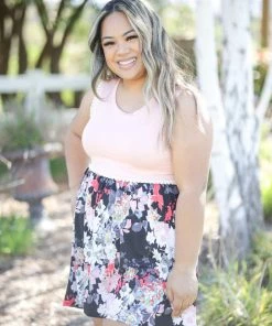 Boutique Simplified Peach Daiquiri Tunic Apparel