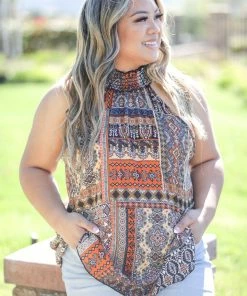 Boutique Simplified My Sharona Halter Top 3X