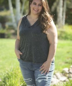 Boutique Simplified Captivating Black Sleeveless Hoodie 2X