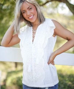Boutique Simplified Addicted To You Eyelet Lace Top 3X 7 Boutique Simplified Addicted To You Eyelet Lace Top 3X