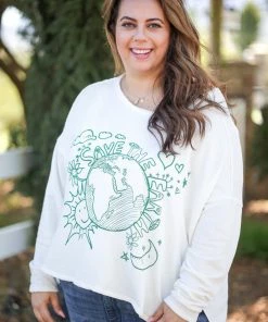 Boutique Simplified Save The Earth Pullover