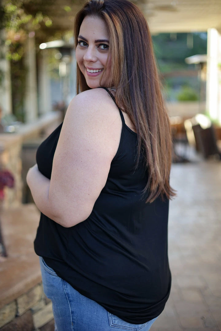 Boutique Simplified Blacked Out Cami Tank 3 Boutique Simplified Blacked Out Cami Tank