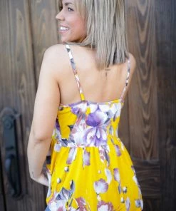 Boutique Simplified Baileys Babe Yellow Babydoll 1X