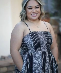 Boutique Simplified Floral Tracks Jumpsuit