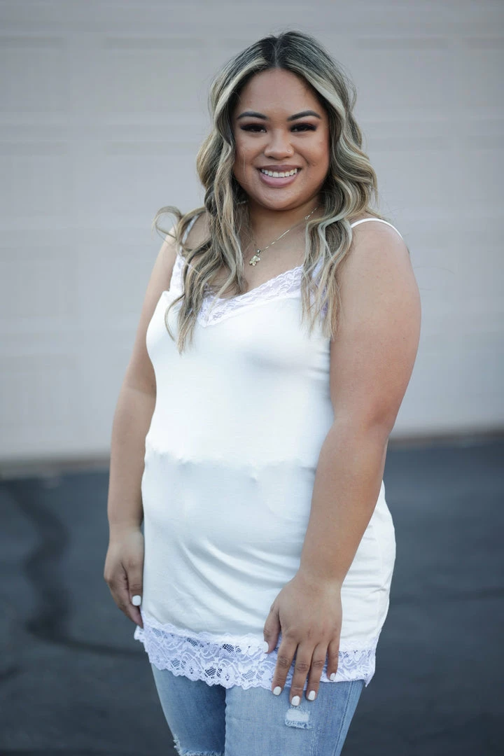 Boutique Simplified Always & Forever Ivory Cami 3 Boutique Simplified Always & Forever Ivory Cami