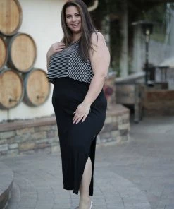 Boutique Simplified Unleash Your Beauty - Striped Maxi 3X