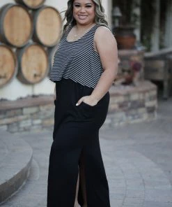 Boutique Simplified Unleash Your Beauty - Striped Maxi 3X