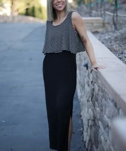 Boutique Simplified Unleash Your Beauty - Striped Maxi 3X