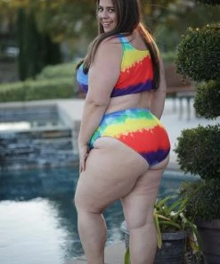 Boutique Simplified Over The Rainbow Swim Set Athletic + Leggings + Sets