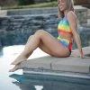 Boutique Simplified Over The Rainbow Swim Set Athletic + Leggings + Sets