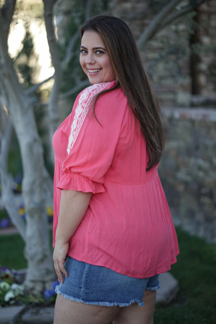 Boutique Simplified Enchanted 3/4 Sleeve 3 Boutique Simplified Enchanted 3/4 Sleeve