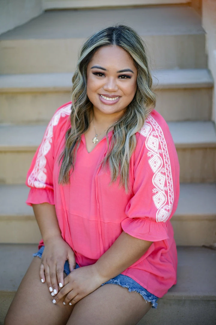 Boutique Simplified Enchanted 3/4 Sleeve 1 Boutique Simplified Enchanted 3/4 Sleeve