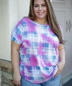 Boutique Simplified Country Chic Short Sleeve Top