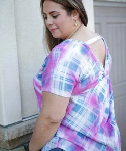 Boutique Simplified Country Chic Short Sleeve Top