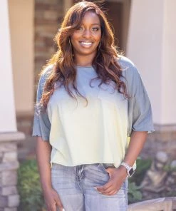 Boutique Simplified Apparel Mint Chocolate Chip Short Sleeve